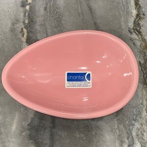 Pink Ceramic Egg Shaped Bowl. Chantal. Oven and Microwave Safe